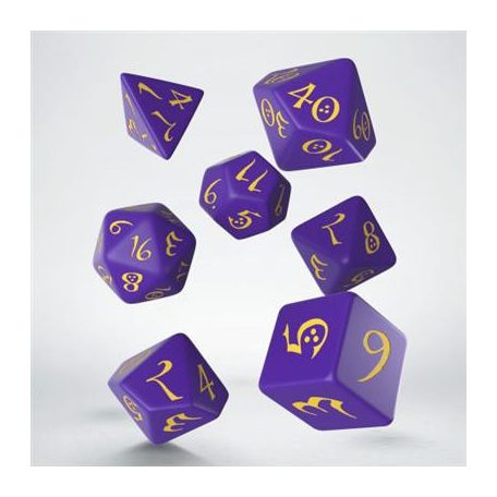 Classic RPG Purple & yellow Dice Set (7)-SCLE05