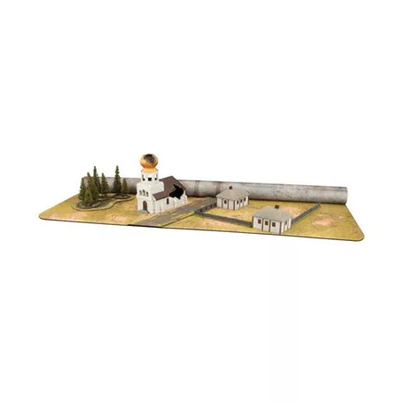 Battlefield In A Box - Gaming Mat - Brown/City-BB956