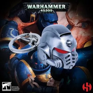 Warhammer 40K - Primaris Space Marine Metal Helmet Keychain-WHK-K002