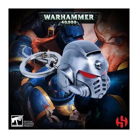 Warhammer 40K - Primaris Space Marine Metal Helmet Keychain-WHK-K002
