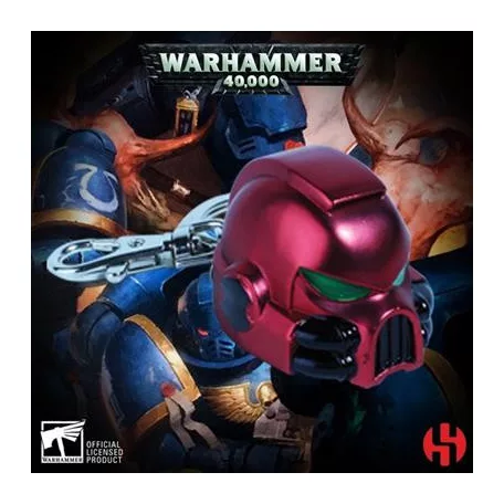 Warhammer 40K - Primaris Space Marine MKVII Helmet Blood Angels Keychain-WHK-K003