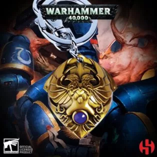 Warhammer 40K - Custodian Shoulder Plate Keychain-WHK-K005