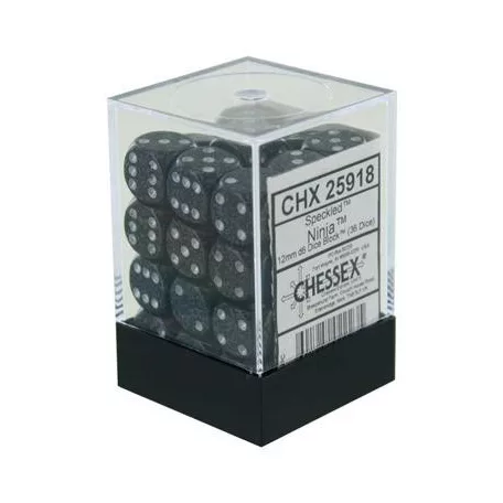 Chessex Speckled 12mm d6 Dice Blocks with Pips (36 Dice) - Ninja-25918