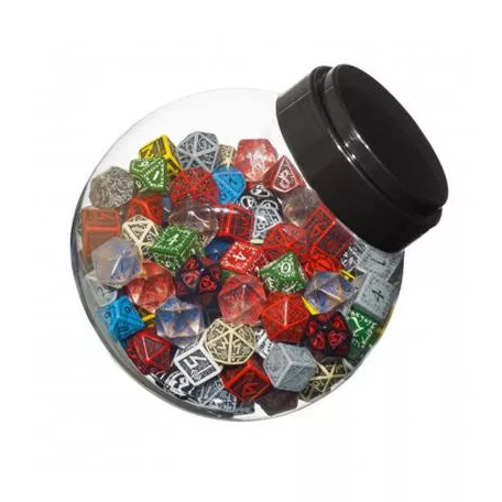 Jar of dice with D6, D10, D20 (150)-JMIX01