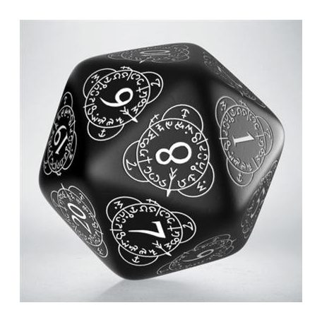 D20 Level Counter Black & white Die-20LEV01