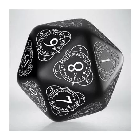 D20 Level Counter Black & white Die-20LEV01