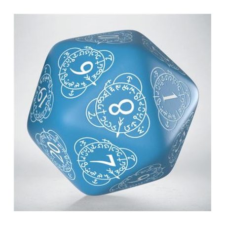 D20 Level Counter Blue & white Die-20LEV06