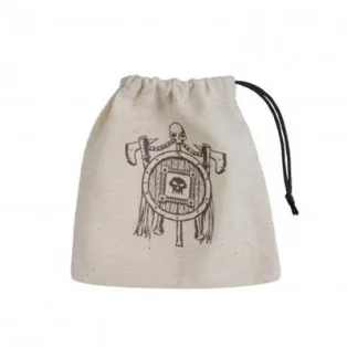Orc Beige & black Basic Dice Bag-BORC101