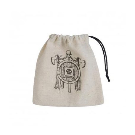 Orc Beige & black Basic Dice Bag-BORC101