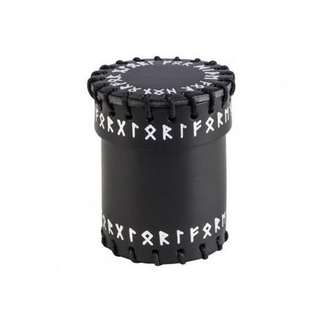 Runic Black Leather Dice Cup-CRUN101
