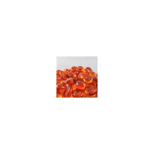 Chessex Gaming Glass Stones in Tube - Orange (40)-1123
