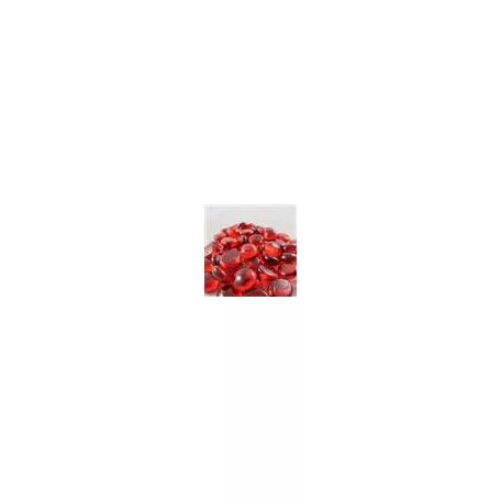 Chessex Gaming Glass Stones in Tube - Crystal Red (40)-1124