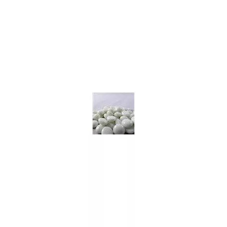 Chessex Gaming Glass Stones in Tube - White (40)-1131