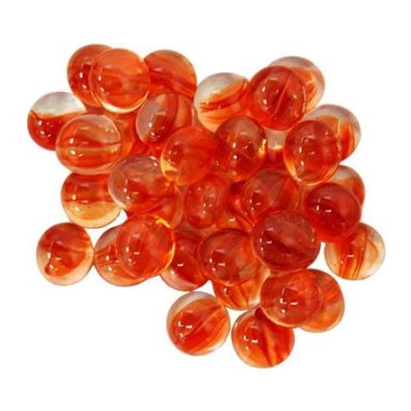 Chessex Gaming Glass Stones in Tube - Catseye Red (40)-1164