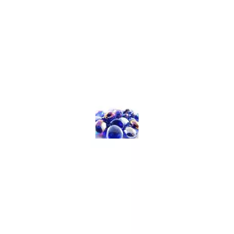 Chessex Gaming Glass Stones in Tube - Iridized Dark Blue (40)-1176