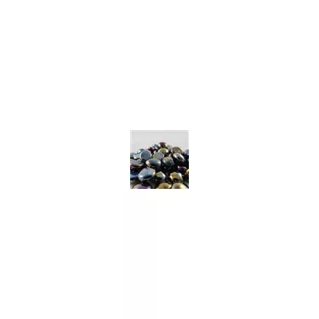 Chessex Gaming Glass Stones in Tube - Iridized Opal Black (40)-1178