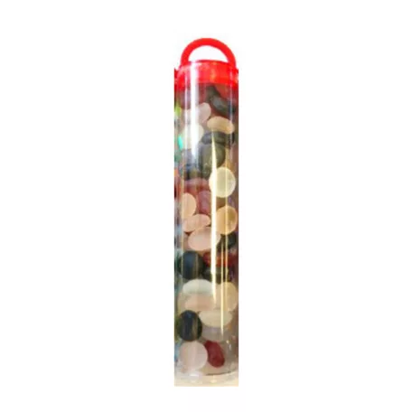 Chessex Gaming Glass Stones in Tube - Assorted Frosted (40)-1196