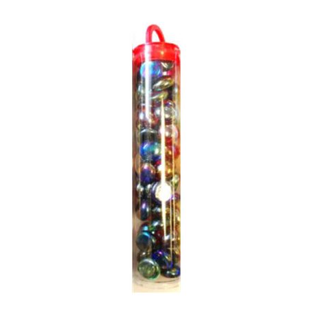 Chessex Gaming Glass Stones in Tube - Assorted Iridized (40)-1197