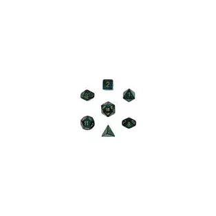 Chessex Scarab 7-Die Set - Jade w/gold-27415
