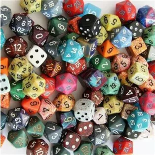 Chessex Dice Assortments Pound-o-Dice (80-100 Dice)-001LB
