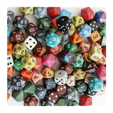 Chessex Dice Assortments Pound-o-Dice (80-100 Dice)-001LB