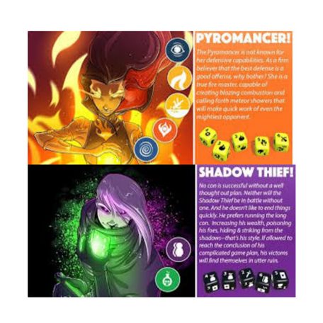 Dice Throne S1R Box 3 Pyromancer v Shadow Thief - EN-ROX638