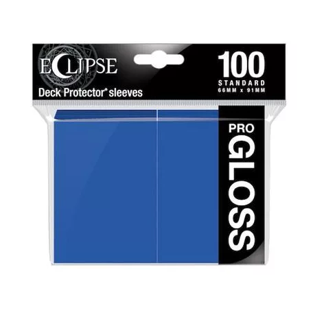 UP - Standard Sleeves - Gloss Eclipse - Pacific Blue (100 Sleeves)-15602
