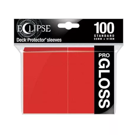 UP - Standard Sleeves - Gloss Eclipse - Apple Red (100 Sleeves)-15604