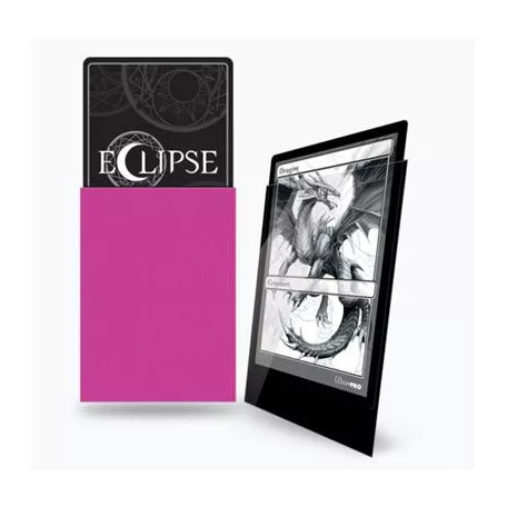 UP - Standard Sleeves - Gloss Eclipse - Hot Pink (100 Sleeves)-15609
