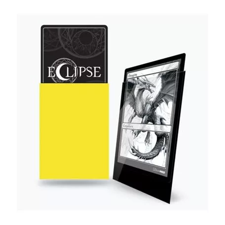 UP - Standard Sleeves - Gloss Eclipse - Lemon Yellow (100 Sleeves)-15608