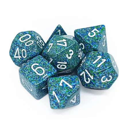 Chessex Speckled Polyhedral 7-Die Set - Sea-25316