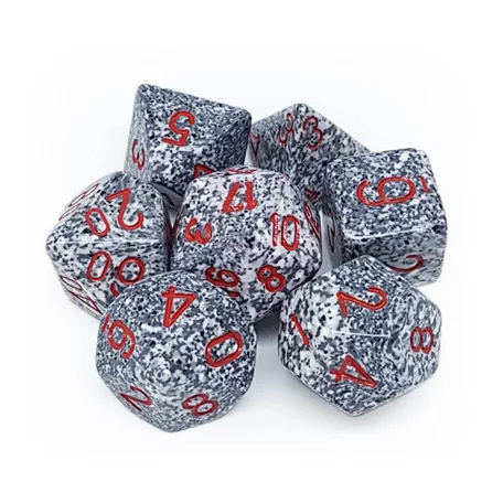Chessex Speckled Polyhedral 7-Die Set - Granite-25320