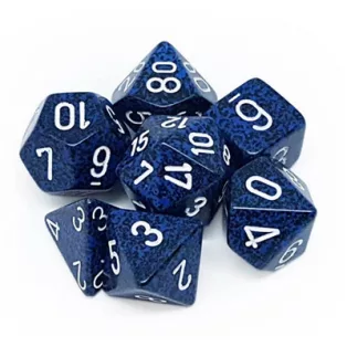 Chessex Speckled Polyhedral 7-Die Set - Stealth-25346