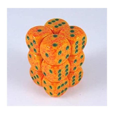 Chessex Speckled 16mm d6 with pips Dice Blocks (12 Dice) - Lotus-25712