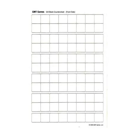 Half Sheet Blank white 5/8 inch counters-HSBw