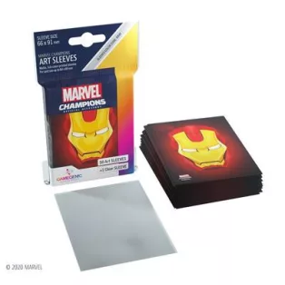 Gamegenic - Marvel Champions Art Sleeves - Iron Man (50+1 Sleeves)-GGS10091ML