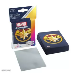 Gamegenic - Marvel Champions Art Sleeves - Captain Marvel (50+1 Sleeves)-GGS10092ML