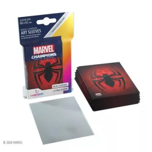 Gamegenic - Marvel Champions Art Sleeves - Spider-Man (50+1 Sleeves)-GGS10093ML