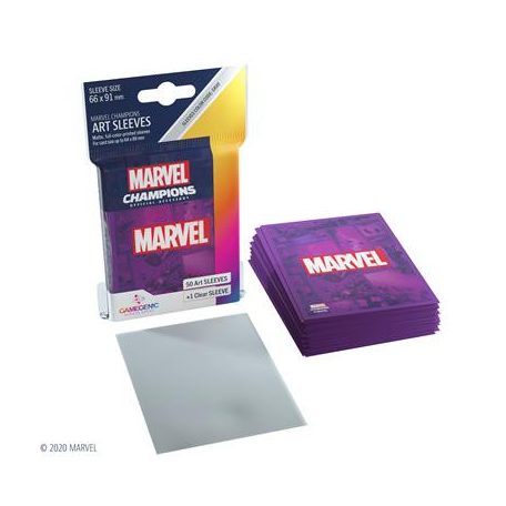 Gamegenic - Marvel Champions Art Sleeves - Marvel Purple (50+1 Sleeves)-GGS10108ML