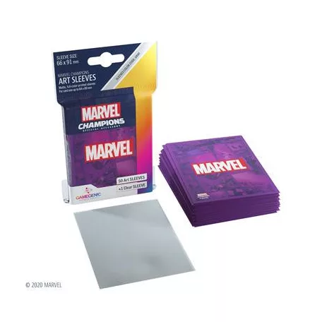 Gamegenic - Marvel Champions Art Sleeves - Marvel Purple (50+1 Sleeves)-GGS10108ML