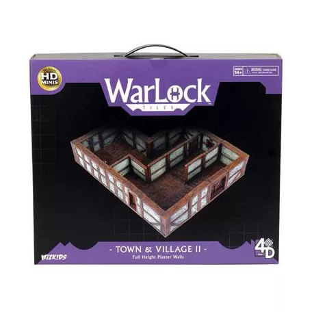 WarLock Tiles: Town & Village II - Full Height Plaster Walls-16511