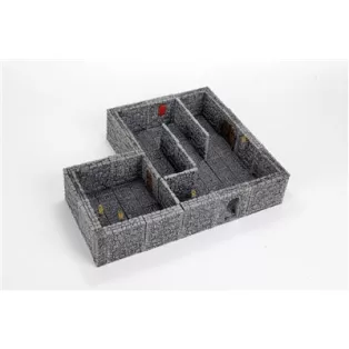 WarLock Tiles: Dungeon Tiles II - Full Height Stone Walls Expansion-16514