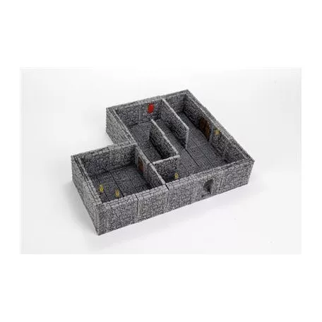 WarLock Tiles: Dungeon Tiles II - Full Height Stone Walls Expansion-16514