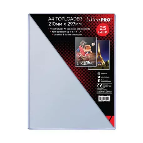 A4 Toploader 25ct (210mm x 297mm)-15559