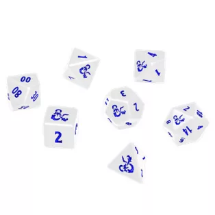 UP - Heavy Metal Icewind Dale 7 RPG Dice Set for Dungeons & Dragons: White-18355