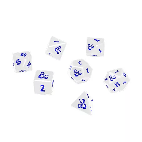 UP - Heavy Metal Icewind Dale 7 RPG Dice Set for Dungeons & Dragons: White-18355