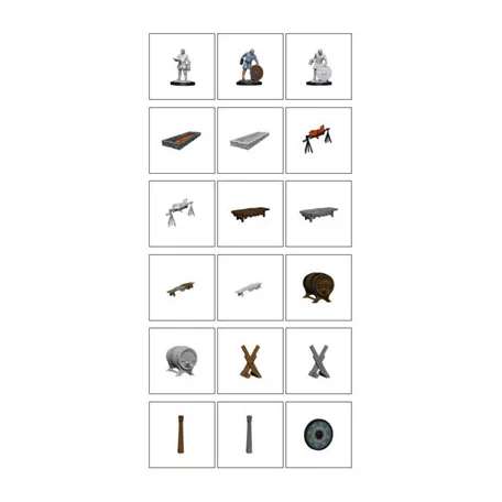 Wizkids Deep Cuts Unpainted Miniatures: Vikings-90175
