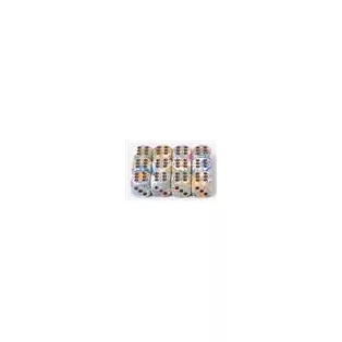 Chessex 16mm d6 with pips Dice Blocks (12 Dice) - Festive Vibrant w/brown-27641