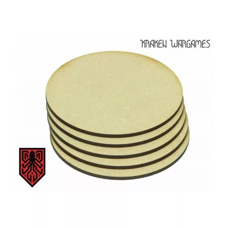 Kraken Wargames - MDF Base Round 25mm (50)-KWG0330