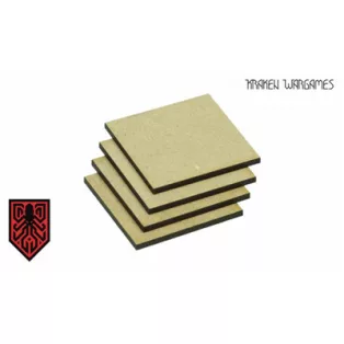 Kraken Wargames - MDF Base Square 20x20mm (50)-KWG0325
